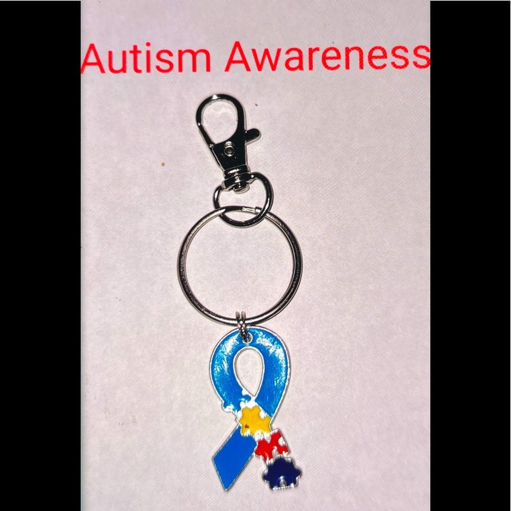 Autism Ribbon Keychain